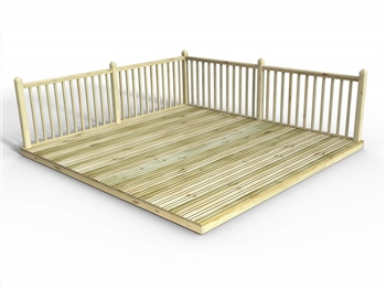 Anti Slip Discount Decking Kits 94mm x 18mm (With Handrails)