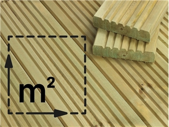 Standard Decking 120mm x 28mm M² Kits (Including Joists) 