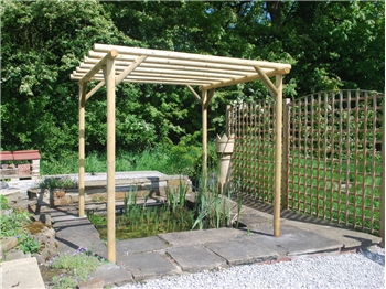 Super Heavy Duty Rustic Rose Pergola (W 2250mm x D 2250mm)