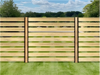 EasyFence™ 150mm x 25mm Round Edge Treated Timber Panel (1.8m x 1.8m)