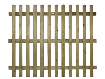 Pointed Top Picket Fence Panel (1800mm x 1500mm)