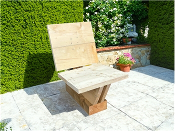 Rustic Scaffold Board Chair