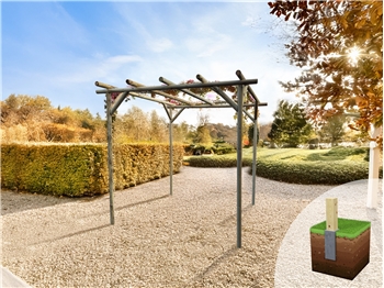 Wisteria Rosea Pergola (W 2250mm x D 2250mm)