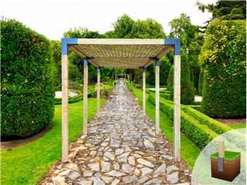 ModBlox™ Trellis Top Walkway Pergola (1800mm x 3700mm)