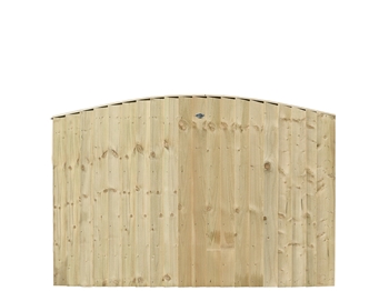 Arched Strong Board 2025 Fence Panel (6ft x 4ft / 4ft 6")