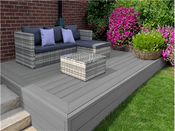 Evolution Deck™ Grey Hollow Composite Decking (3600mm x 146mm x 21mm)