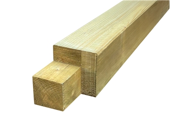 2.6m Treated - Softwood 2 Way Corner Pergola Post (125mm x 125mm)