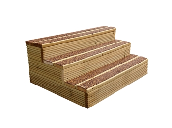 Buff & Brown WalkSure Anti Slip DeckStep Hot Tub Steps (890mm Span)