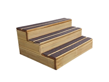 Charcoal & Red WalkSure Anti Slip DeckStep Hot Tub Steps (890mm Span)