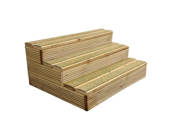 Green & Buff WalkSure Anti Slip DeckStep Hot Tub Steps (890mm Span)