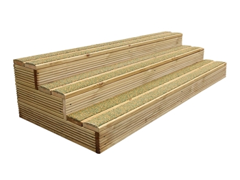Green & Buff WalkSure Anti Slip DeckStep Hot Tub Steps (1790mm Span)