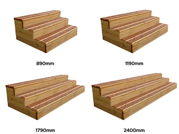 Buff & Brown WalkSure Anti Slip DeckStep Hot Tub Steps