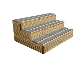 Charcoal & Ash WalkSure Anti Slip DeckStep Hot Tub Steps (890mm Span)