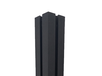 Evolution Fence™ Ebony 4Way Composite Fence Post (1800mm x 100mm x 100mm)