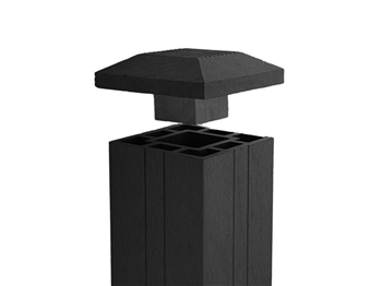 Evolution Fence™ Ebony Composite Fence Post Cap