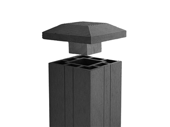 Evolution Fence™ Grey Composite Fence Post Cap