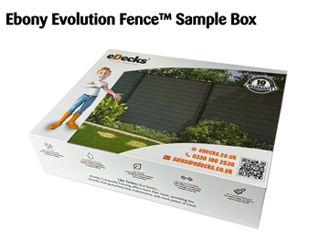 Evolution Fence™ Ebony Composite Sample Box