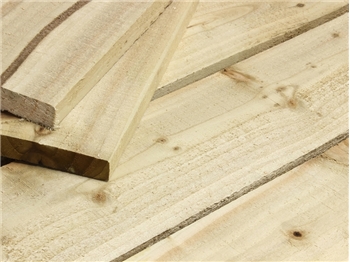 Pack of 25 - 3000mm Treated Rough Sawn Timber 100mm x 20mm (4" x 1")