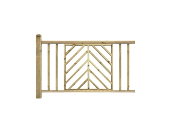 Extension Kit - Softwood Chevron Handrail System (1885mm)