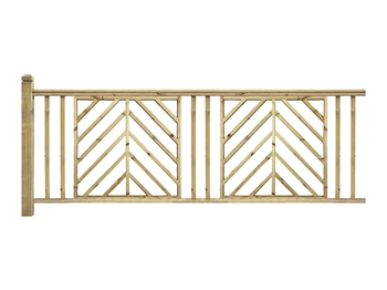 Extension Kit - Softwood Chevron Handrail System (3085mm)