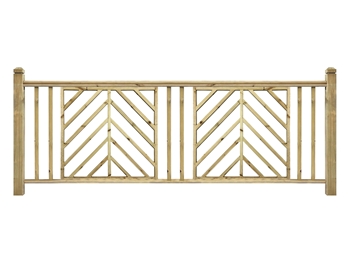 Starter Kit - Softwood Chevron Handrail System (3170mm)