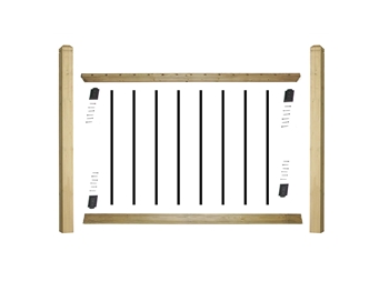 eDecks Traditional Decking Balustrade Starter Kit 945mm Span (With 1500mm Posts)