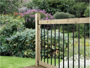 eDecks Traditional Decking Balustrade Starter Kit 945mm Span (With 1800mm Posts)