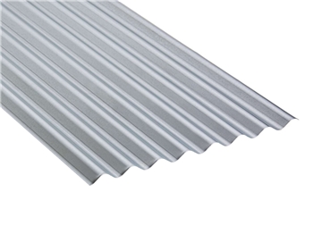 eDecks Pack of 6 - 660mm Galvanised Corrugated 8/3 Roof Sheets (8ft - 2440mm) 60kg