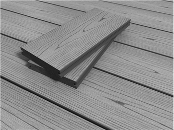 eDecks Pack of 10 Boards - RealGroove™ Bark Effect Grey Solid Composite Decking (3600mm x 146mm x 22mm) 132.696kg
