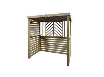 The Grillhouse BBQ Shelter With One Half / One Full Side