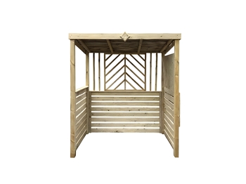 The Pavilion BBQ Shelter With Single Foldout Bar Top