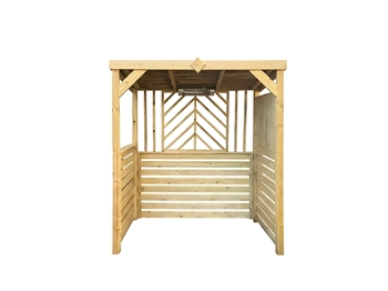 The Pavilion Deluxe BBQ Shelter With Single Foldout Bar Top