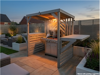 The Pavilion Deluxe BBQ Shelter With Dual Foldout Bar Tops