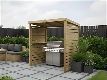 The Vista BBQ Shelter With Full Sides