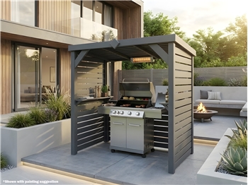 The Vista Deluxe BBQ Shelter With Full Sides