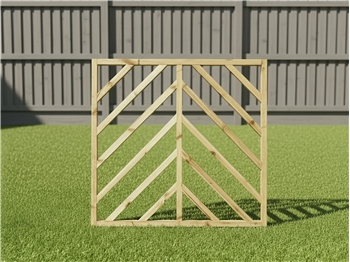 eDecks - Pack of 5 Chevron Timber Infill Decking Panels 
