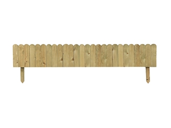 Solid Round Picket Edging (1800mm x 300mm)