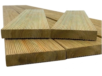 Reject Castle / Ribbed Softwood Decking (142mm x 28mm)