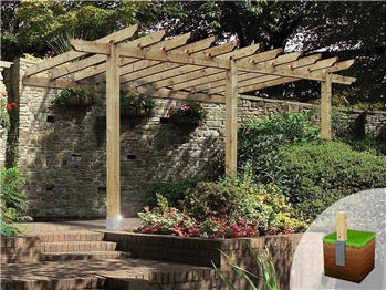 Lean To / CarPort Pergola (W 4200mm x L 4800mm)