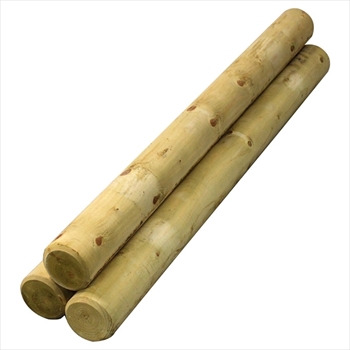 Machine Round NON Pointed Timber Poles (75mm)