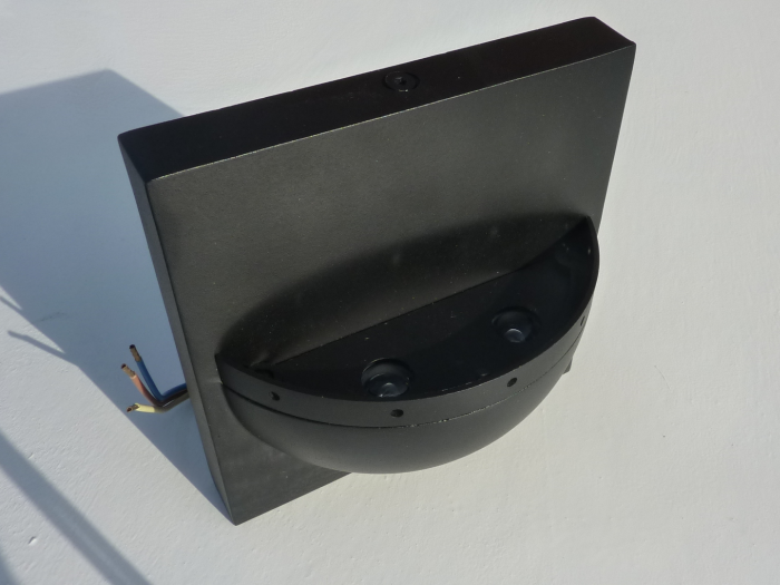 Robus Wall Light IP44 - Black With White LED