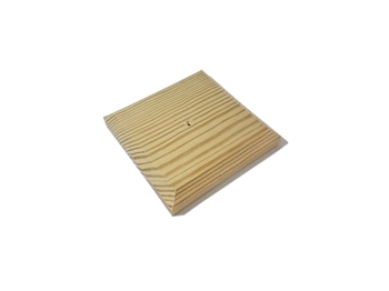 Green Flat Fence Post Cap (3" x 3")