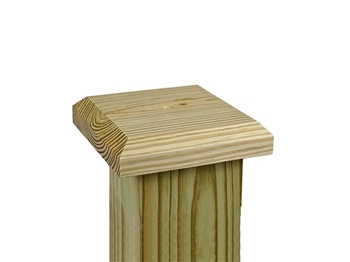 Green Flat Fence Post Cap (4" x 4")
