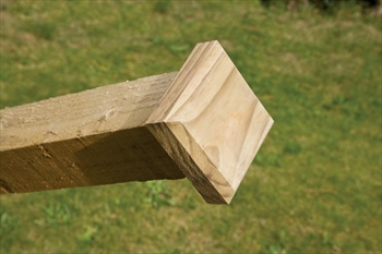 Green Flat Fence Post Cap (6" x 6")