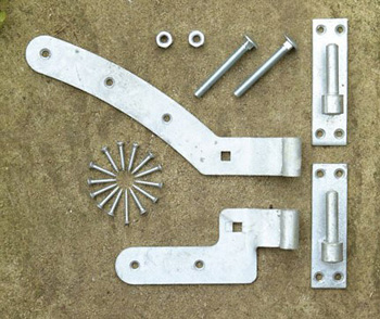 Arched Gate Hinges / Fixings (Right Hand)