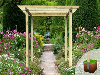 Royal Walkway Pergola (W 2400mm x D 2400mm)