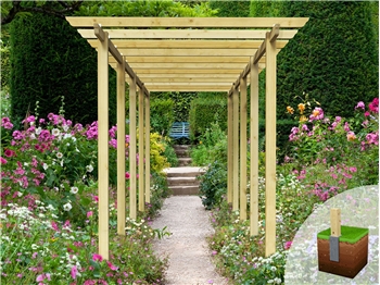 Royal Walkway Pergola (W 2400mm x D 7200mm)
