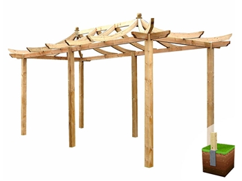 Dragon Pergola Extended (W 4800 x D 2700mm)