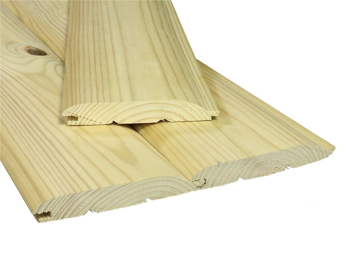 Treated And Untreated Claddings Loglap / Cladding Treated 