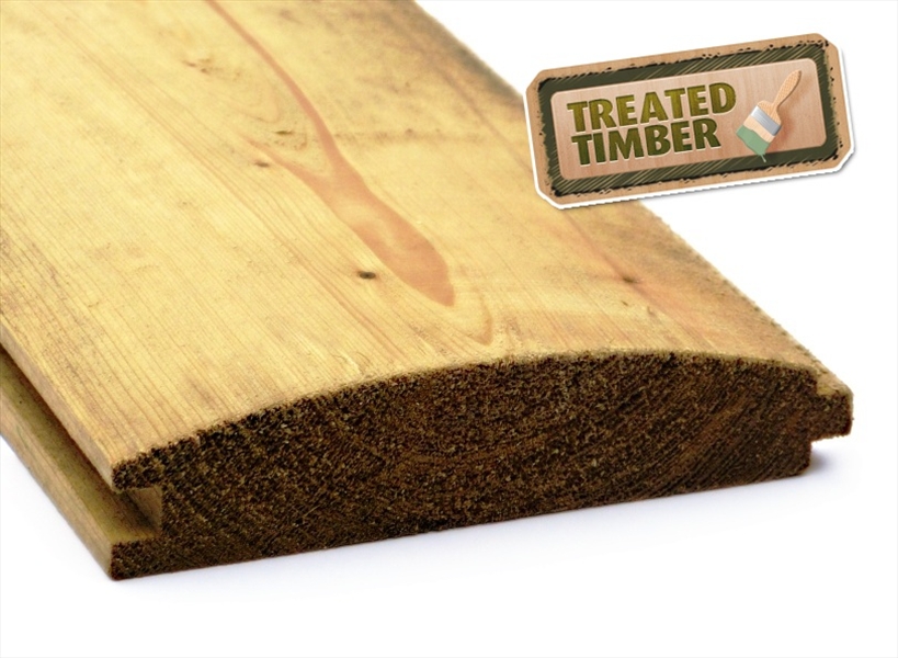 Build Your Own Shed Loglap / Cladding Treated (32mm x 145mm)